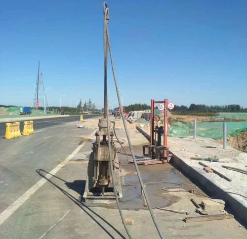 三门公路高聚物注浆加固